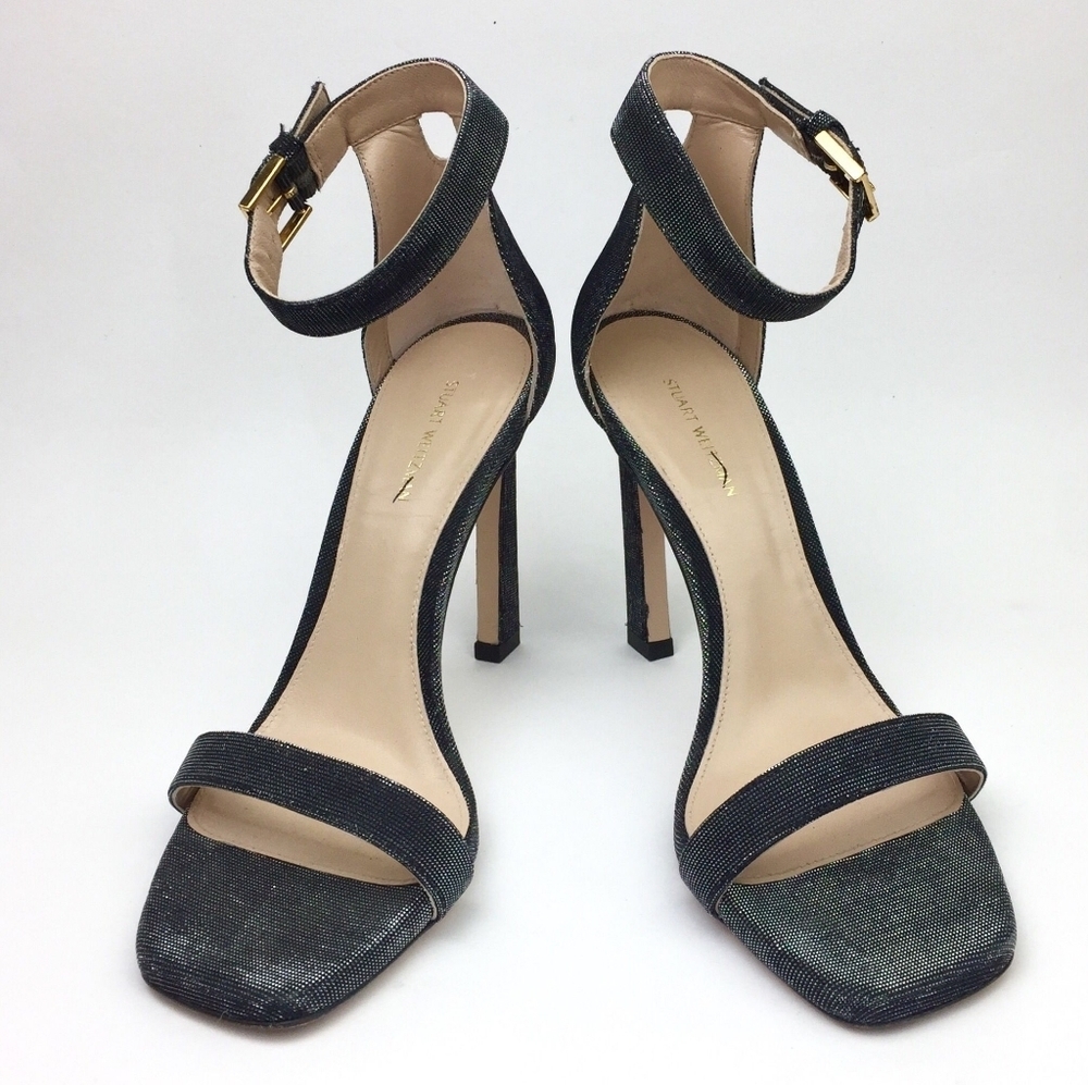 STUART WEITZMAN SQUARE NUDIST Sandal sz 8.5